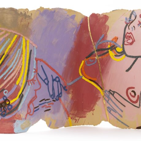 Ghada Amer, A Golden Scar, 2015. Photo Brian Buckley for Cheim & Read, New York