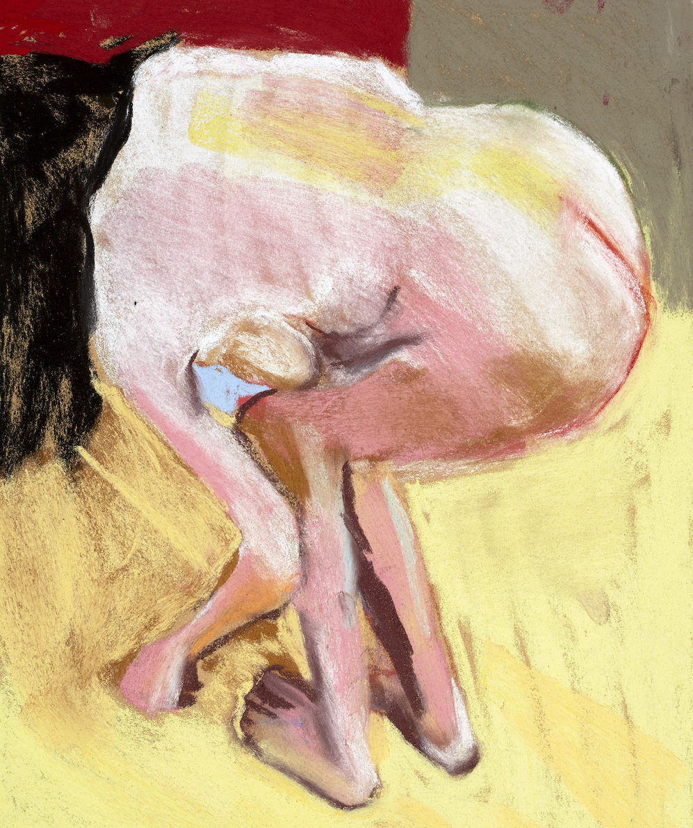 Self Portrait Bending Over, 2015 Chantal Joffe