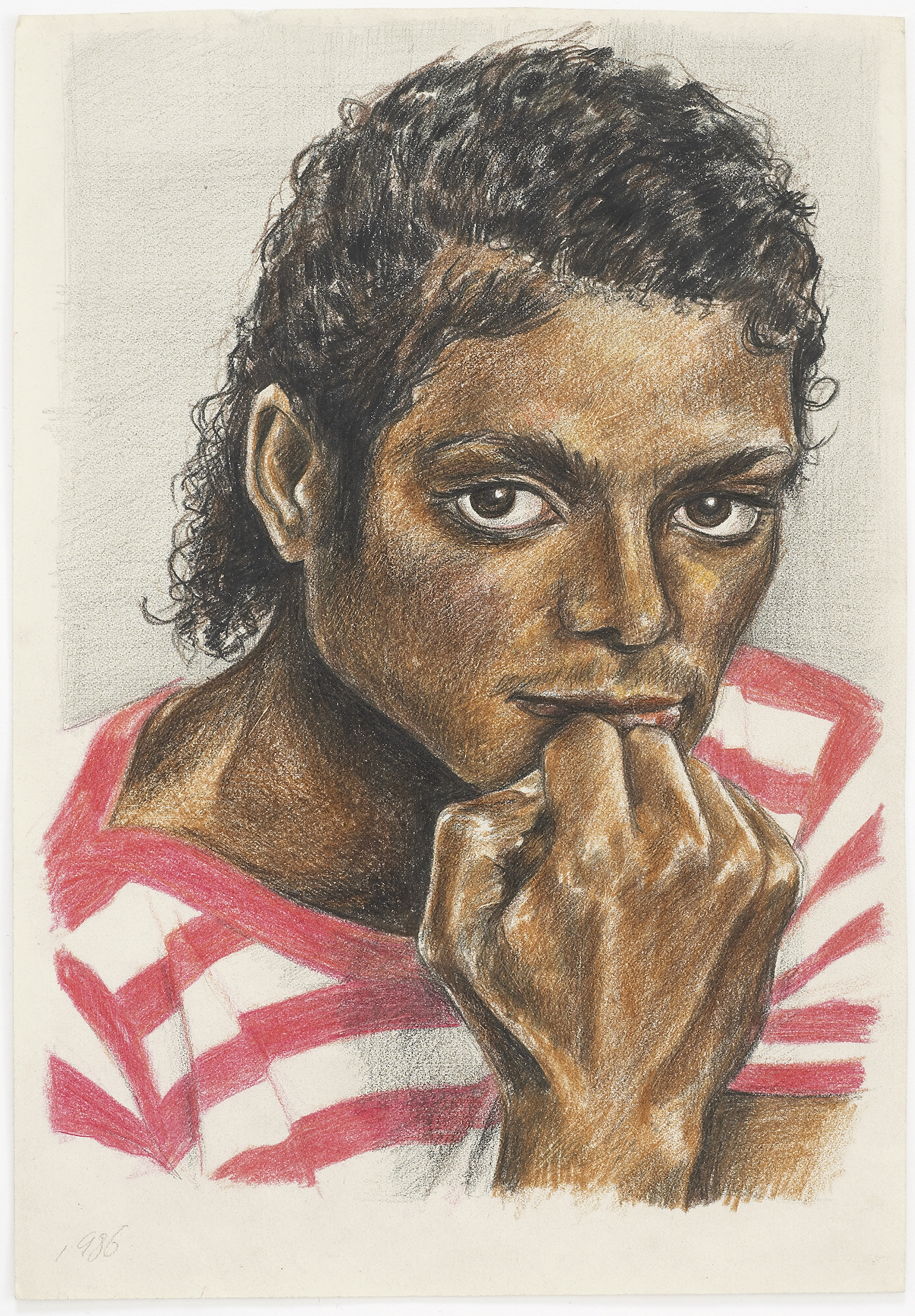 Dawn Mellor, Michael Jackson (36). Courtesy of the artist, Studio Voltaire and Koenig Books