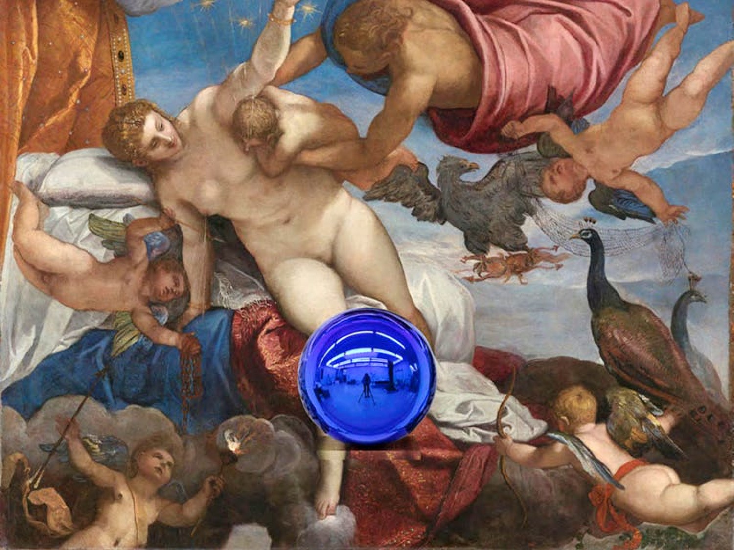 Gazing Ball (Tintoretto The Origin of the Milky Way) (2016), Jeff Koons. Â© Jeff Koons - Courtesy of the artist and Almine Rech Gallery