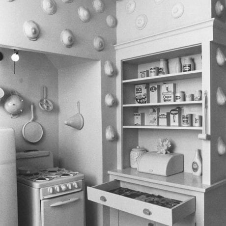 Susan Frazier, Vicki Hodgetts, and Robin Weltsch, Nurturant Kitchen, in 'Womanhouse', courtesy of the California Institute of the Arts Institute Archives