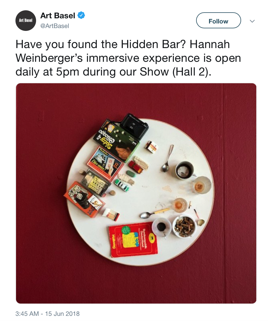 Hannah Weinbergerâ€™s Hidden Bar