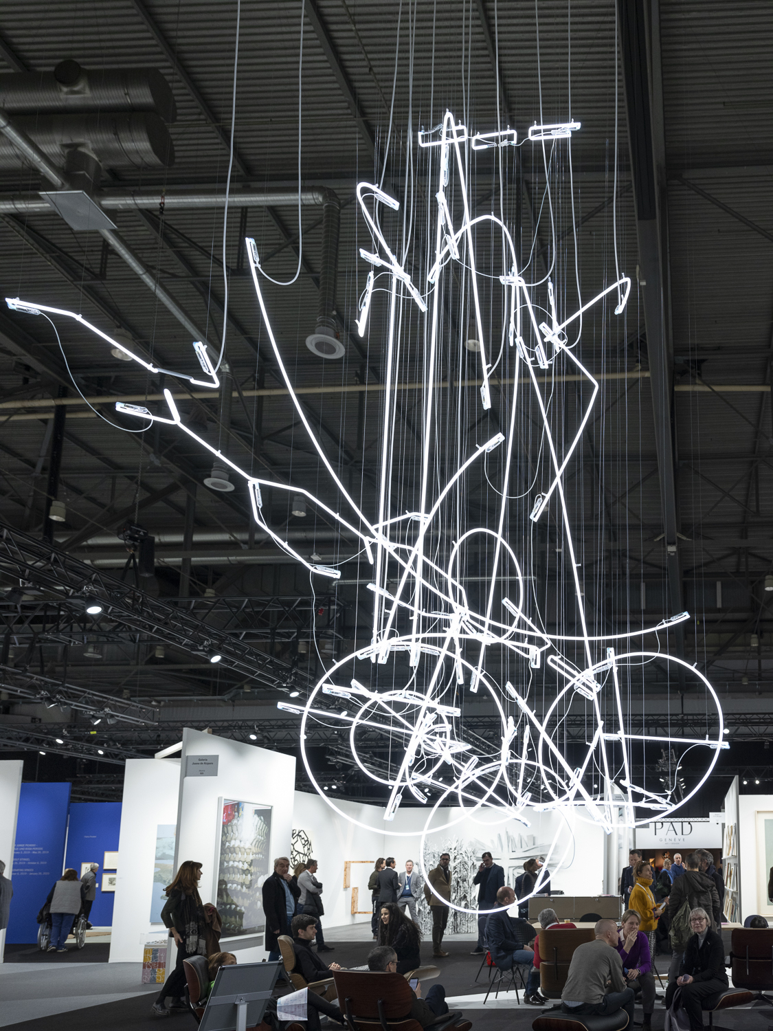 Cerith Wyn Evans at artgenÃ¨ve 2019. Photo by Julien Gremaud