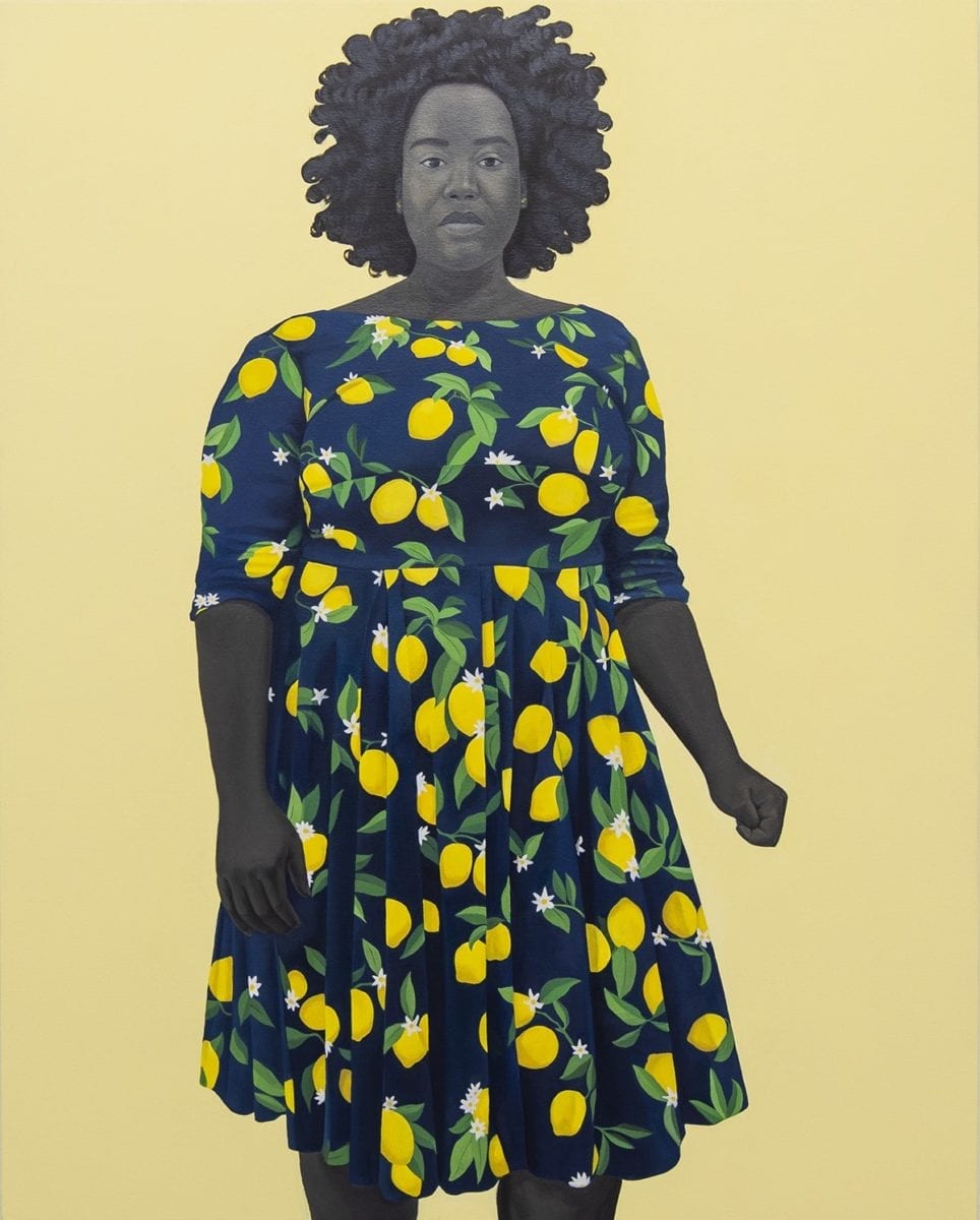 Amy Sherald, She always believed the good about those she loved, 2018. Courtesy of moniquemeloche