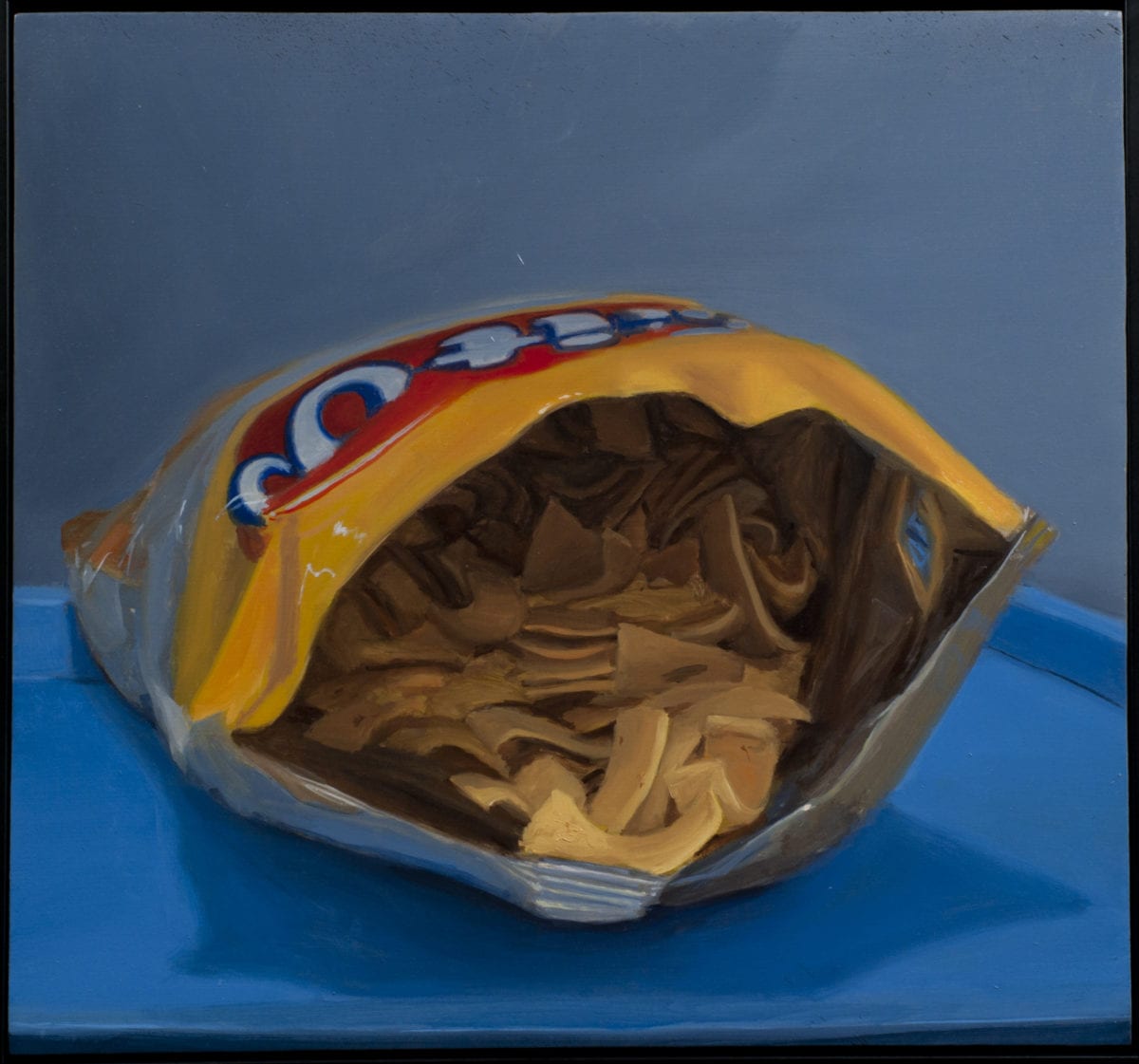 Fritos 10x10 inches oil on panel