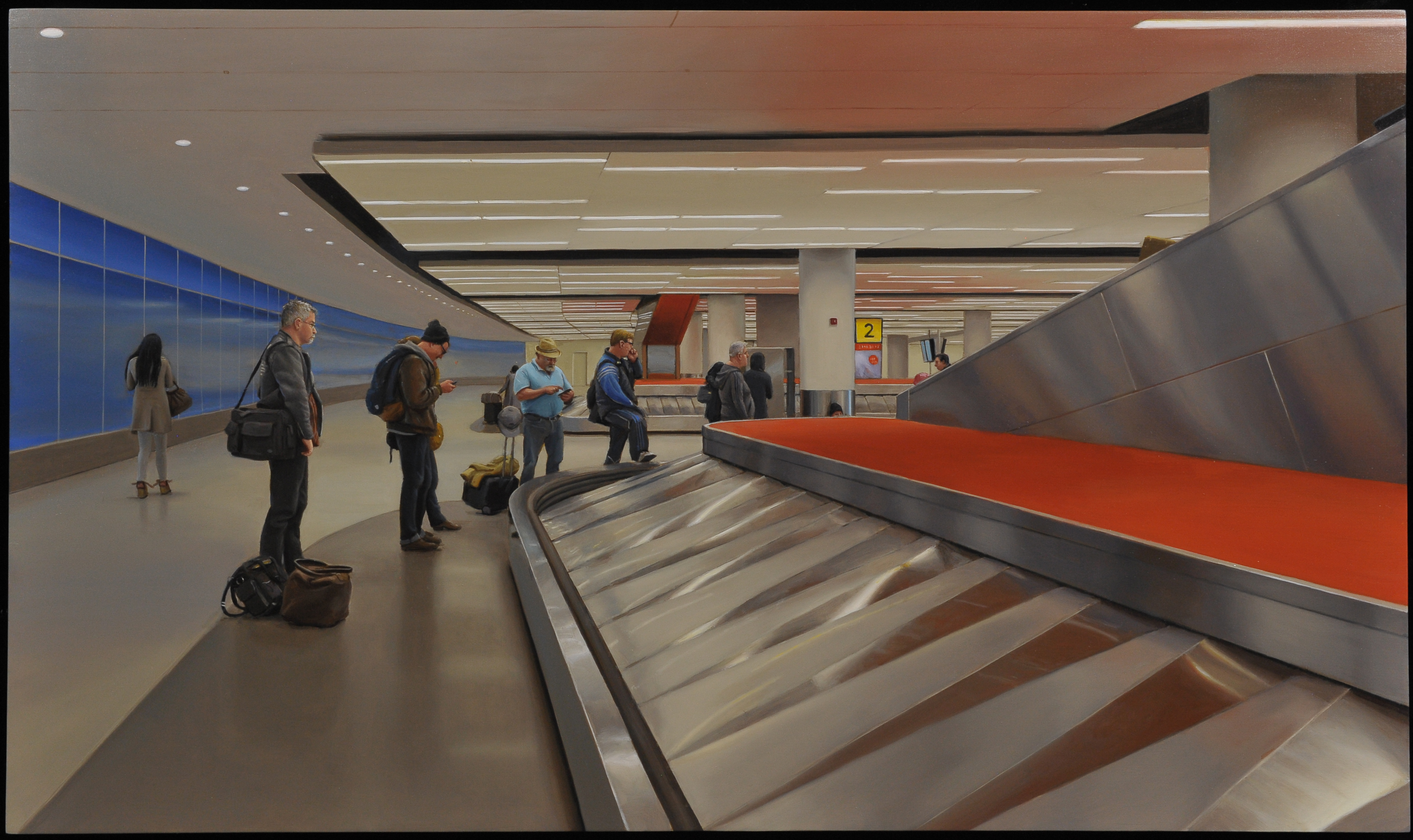 Marc Trujillo, John F Kennedy Internation Airport, 2015, oil on panel. Courtesy of the artist 