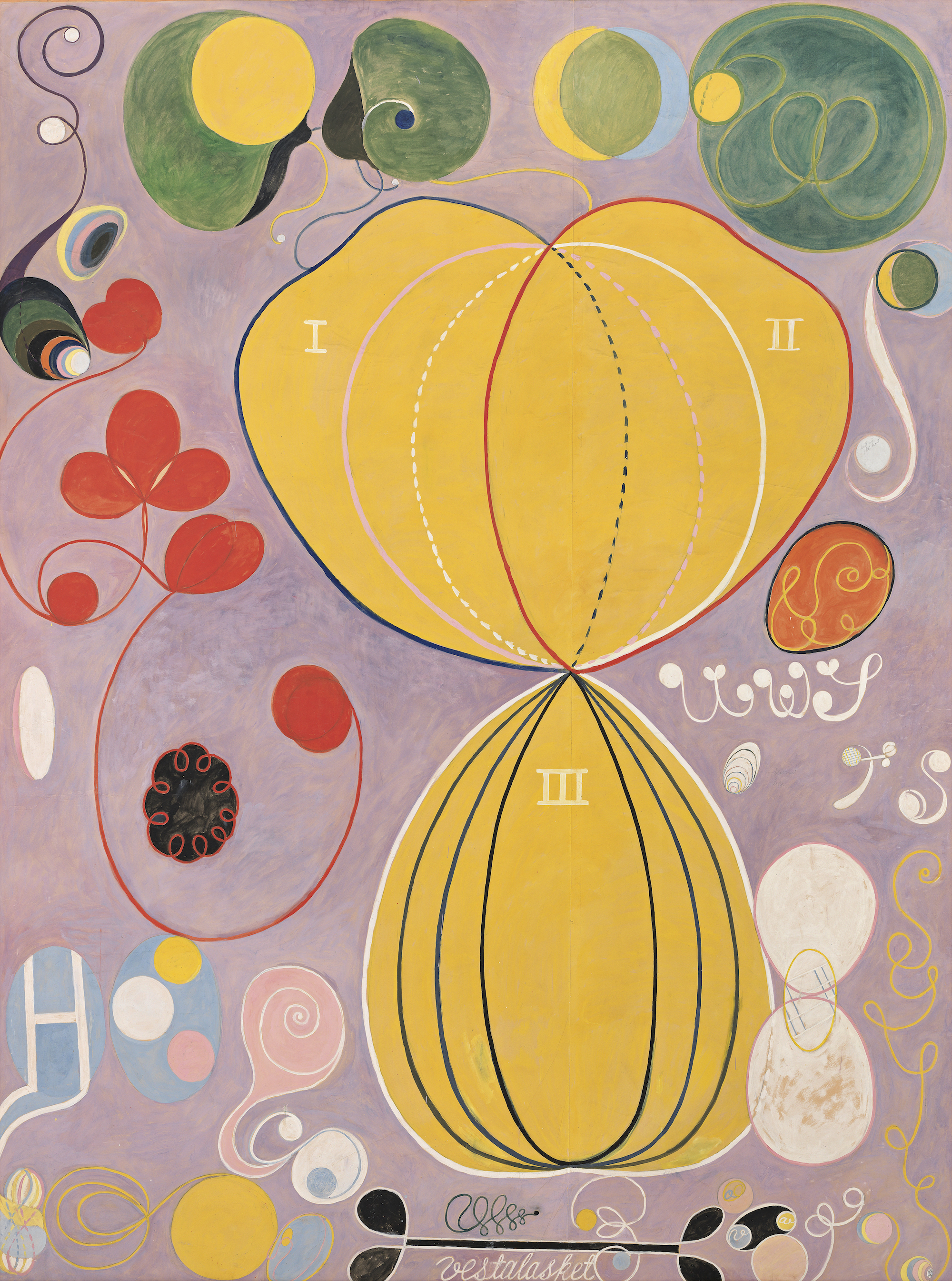 Hilma af Klint The Ten Largest, No. 7., Adulthood, Group IV, 1907. Courtesy The Hilma af Klint Foundation, Stockholm