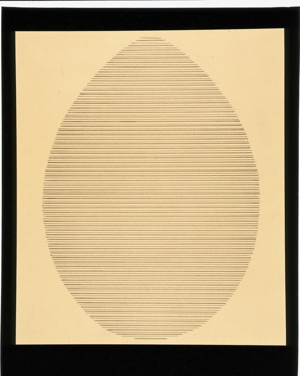 Agnes Martin, The Egg, 1963. Courtesy of Elkon Gallery, New Yor