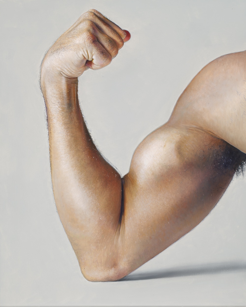 Michel Zavros, The Artist Flexes His Muscles, 2015. Private collection, courtesy the artist and Starkwhite, Auckland