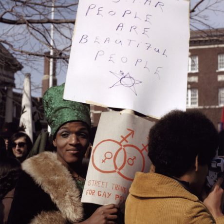 Diana Davies, Marsha P. Johnson at the Gay rights demonstration, Albany, New York, 1971