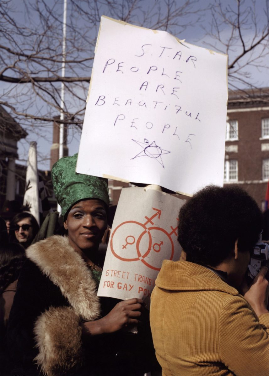 Diana Davies, Marsha P. Johnson at the Gay rights demonstration, Albany, New York, 1971