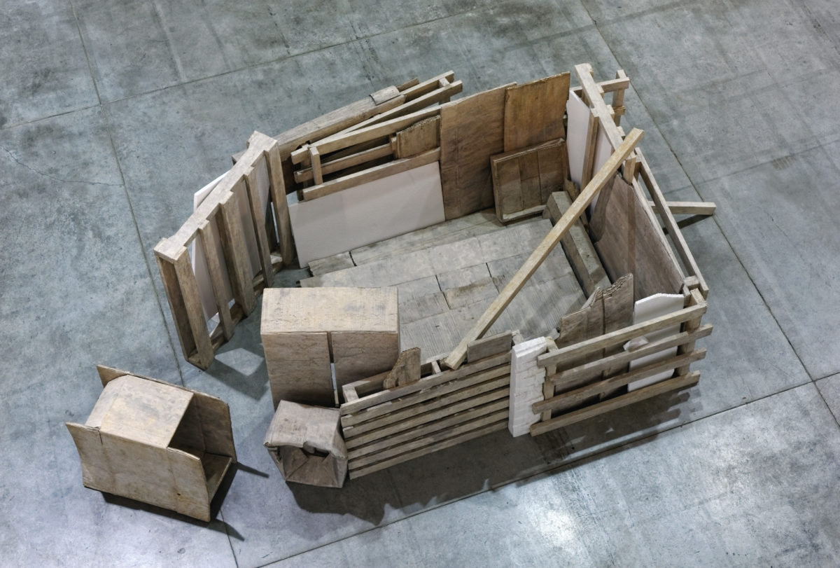 Andreas Lolis, Permanent Residence, 2015. Installation view at the 2015 Lyon Biennial curated by Ralph Rugoff 