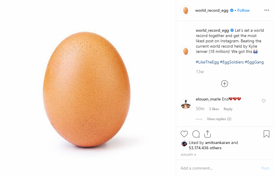 @world_record_egg Instagram account