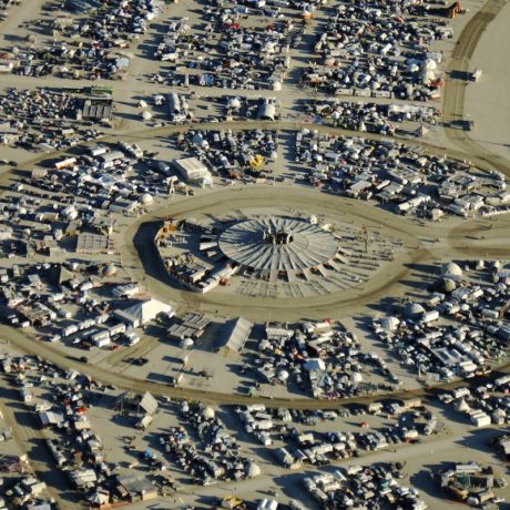 Compass of the Ephemeral, aerial photograph by Will Roger (2008)