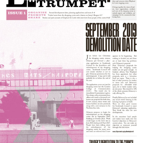 Elephant's Trumpet Front Page Issue 1, from the series Elephant Castle, 2018 © Eva Sajovic