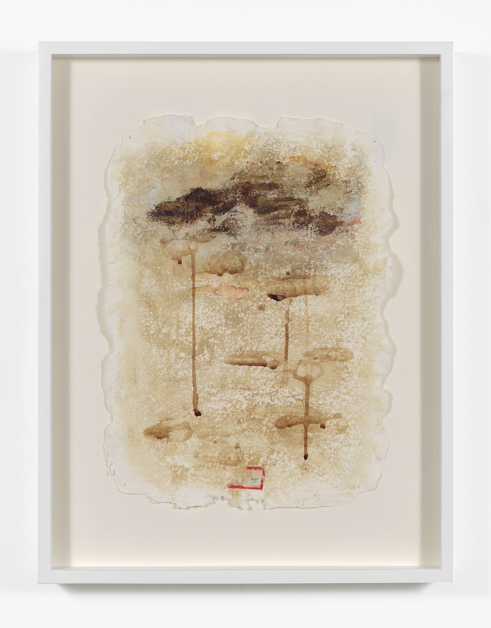 Harmony Hammond, Blood Journals (Giorno 1 â€“ X) , 1994. Menstrual blood, watercolour, charcoal, ink, stickers on paper (10 pages). Each 38.10 x 27.94 cm. Courtesy of the artist and Alexander Gray Associates, New York Photo_ Jeffrey Sturges