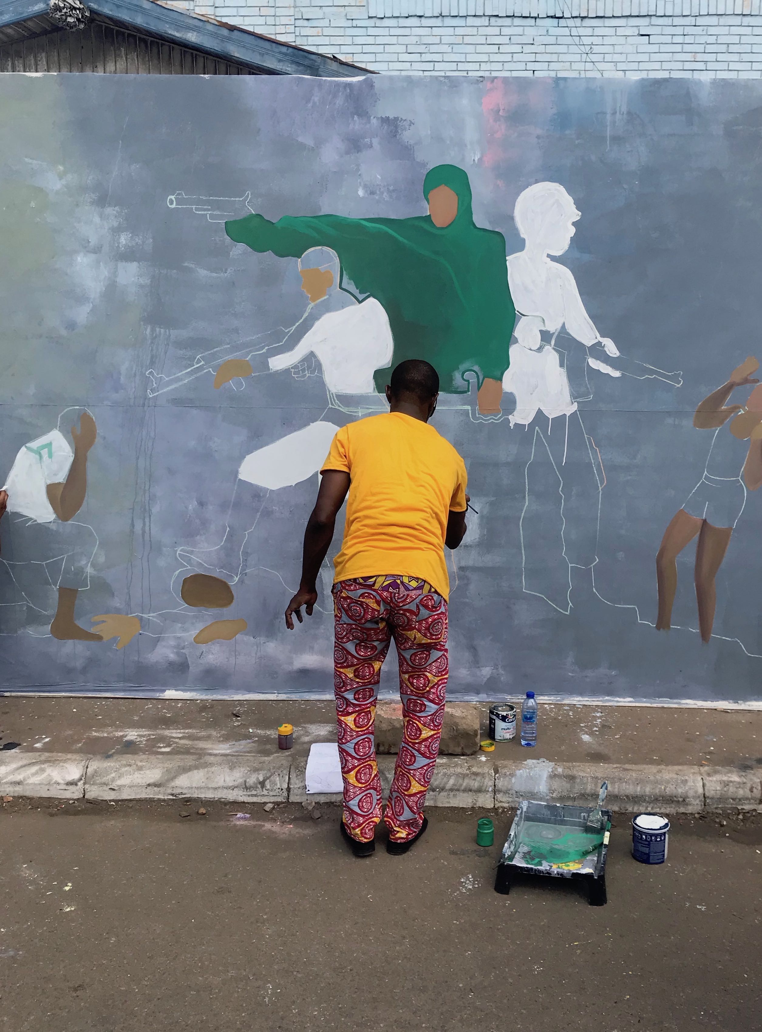 Mural painting at Chale Wote 2018. Photo Â© Holly Black