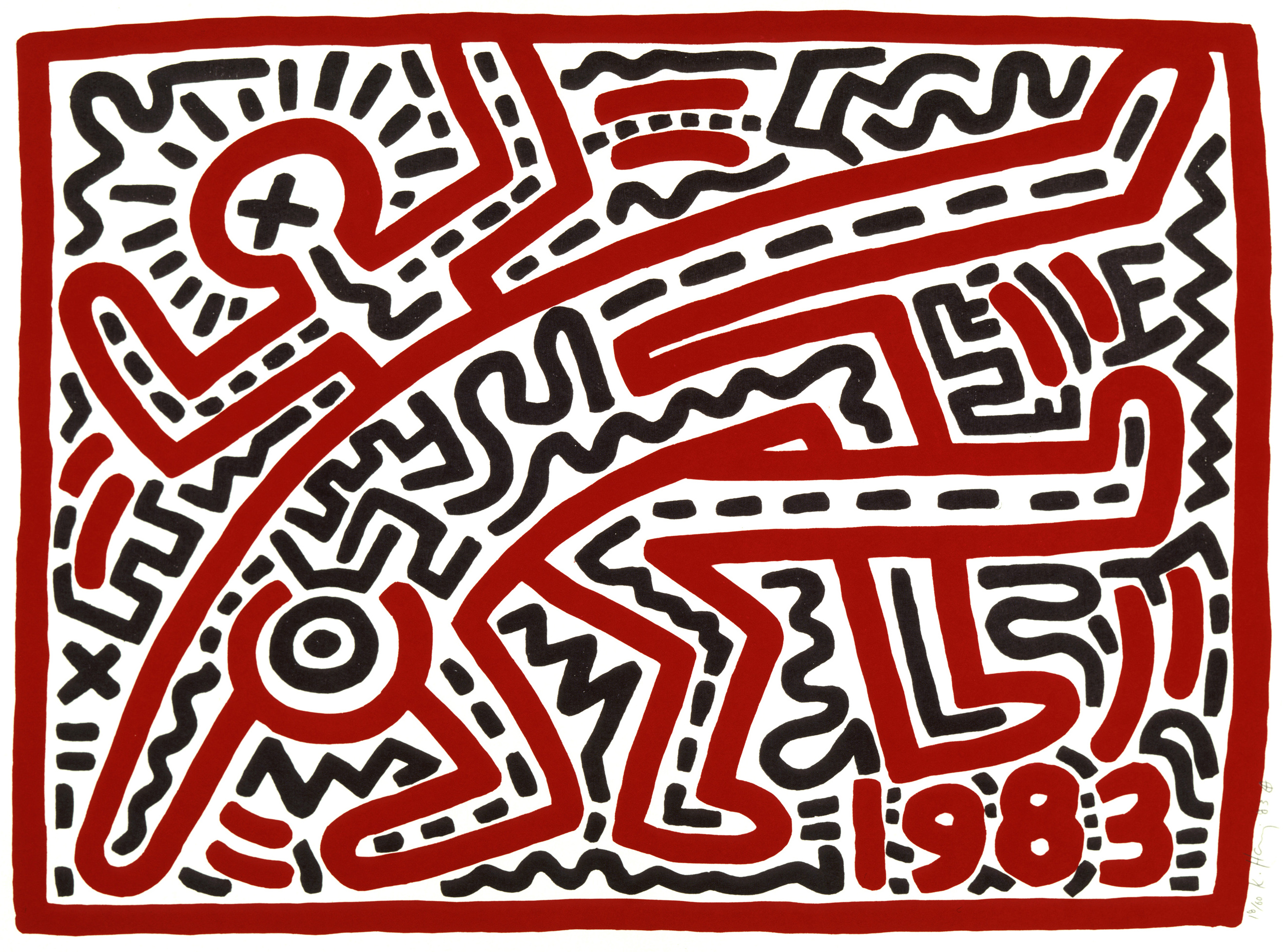 Keith Haring Textile Leads At Augusta AuctionAntiques And The Arts