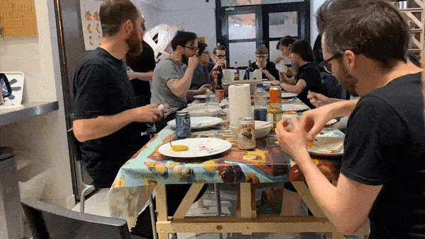 Time-lapse video from falafel night at DR:ME studio