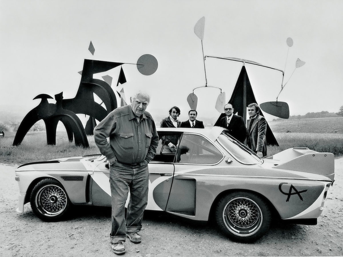 Alexander Calder, designs for BMW 3.0 CSL., 1975. Image courtesy of BMW Art Car Collection