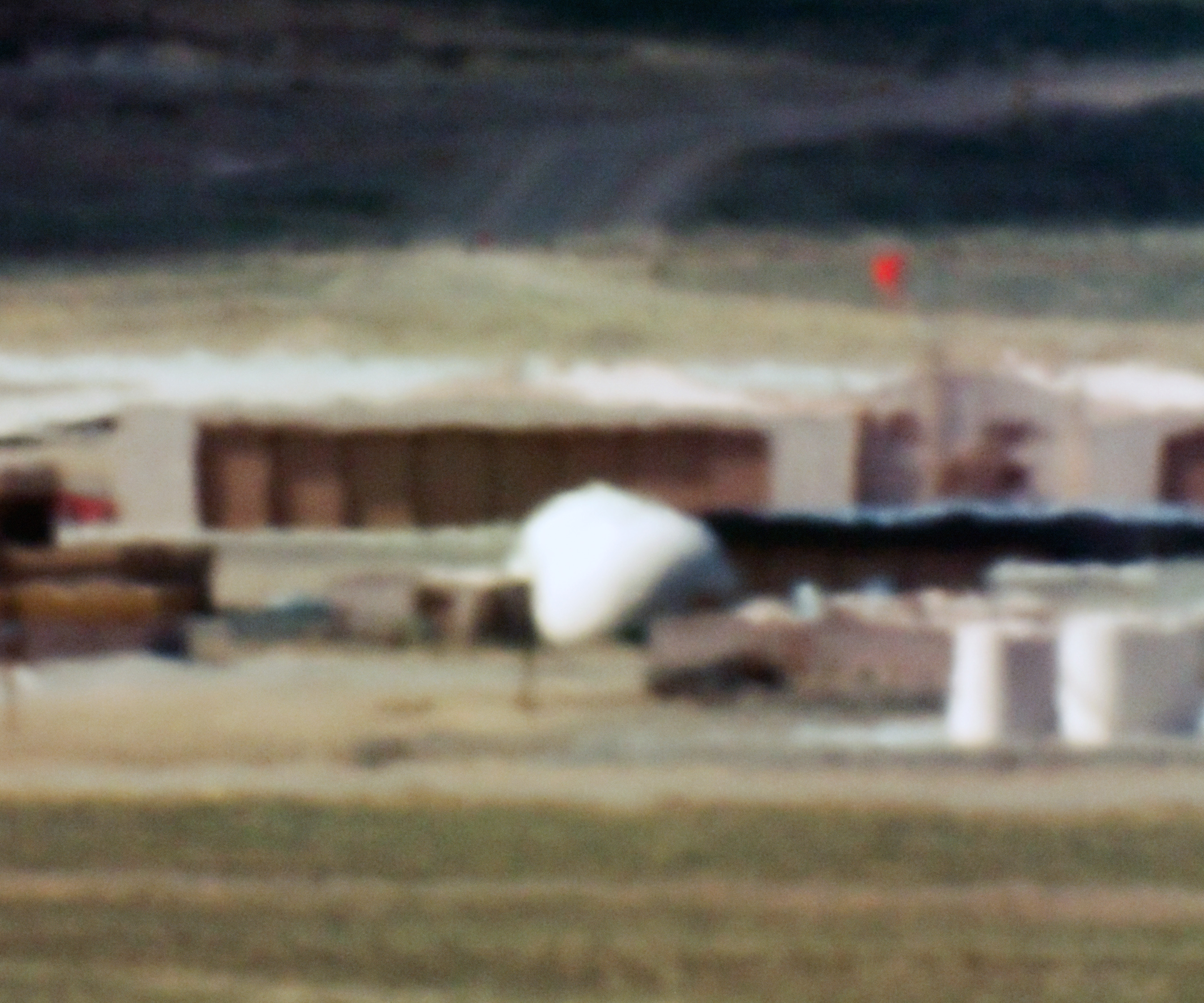 Large Hangars and Fuel Storage; Tonopah Test Range, NV; Distance approx. 18 miles; 10:44 am, 2005