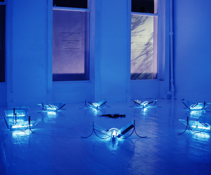 Transmission 1990, Installation at Milch Gallery, 1990