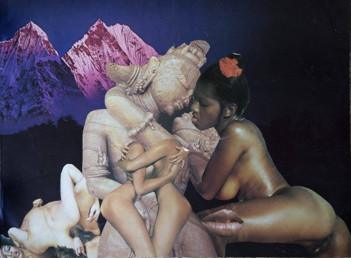 Penny Slinger, Tantric Reunions, 1976 Photo collage on paper