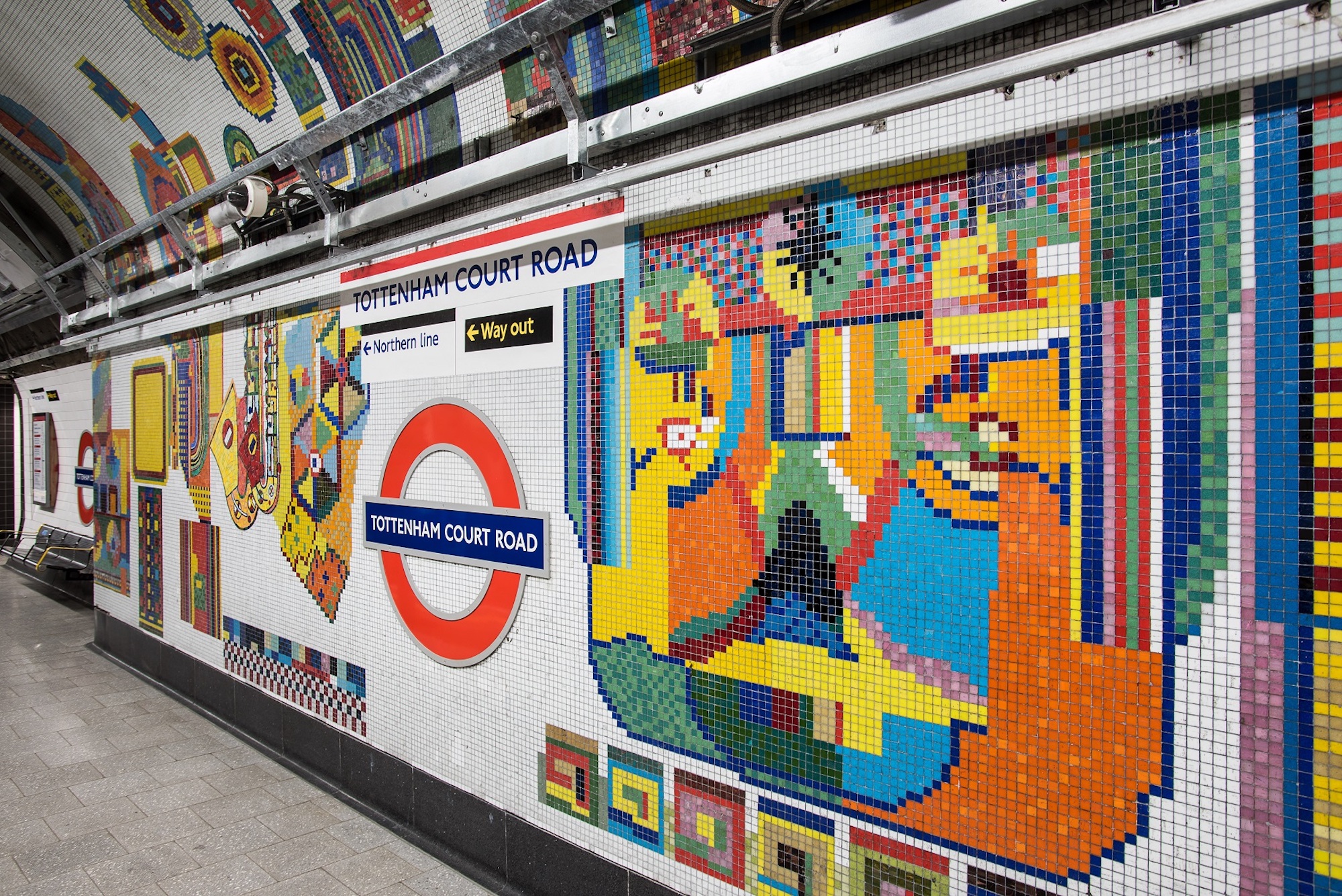 Eduardo Paolozzi at Tottenham Court Road