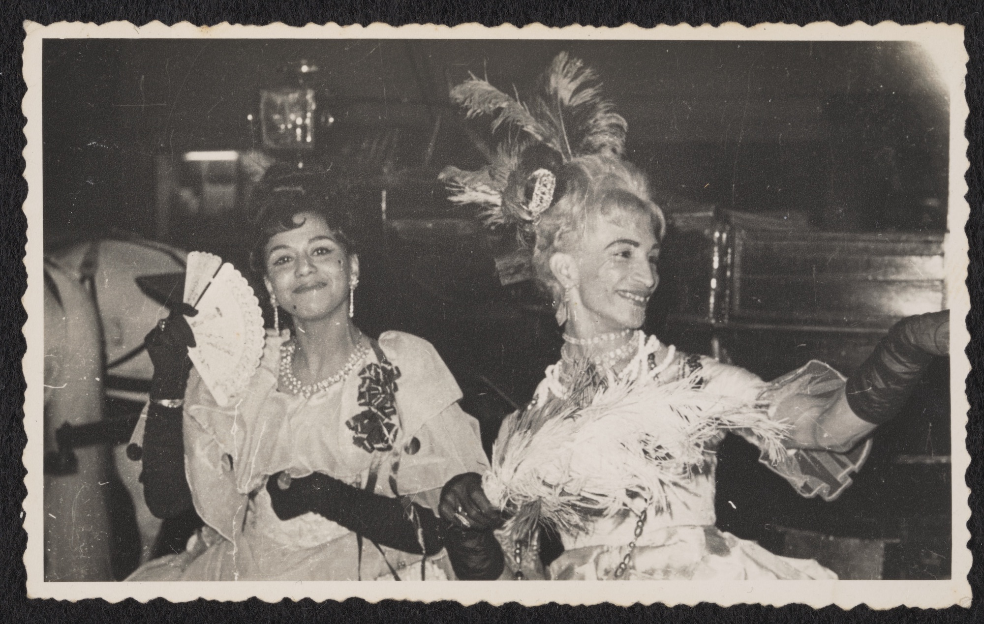 Sodia and Kewpie at the Marie Antoinette Ball at the Ambassador Club, circa 1950 to circa 1985