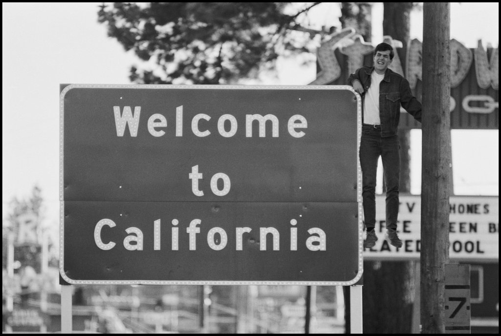 Dennis Stock, State Border Lake Tahoe, California 1968, from California Trip