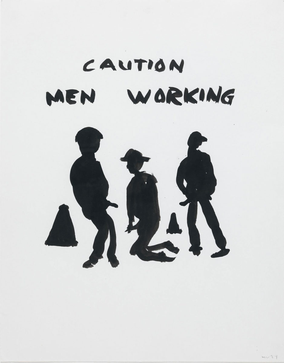 Florence Loewy Wegman, Caution Men Working, 1984