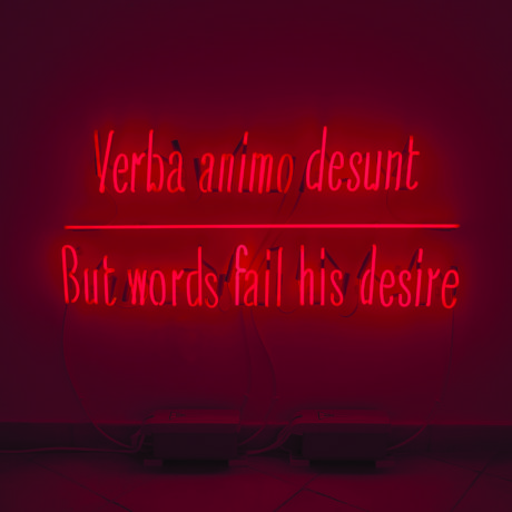 Joseph Kosuth, Maxima Proposito (Ovidio) #5, 2017