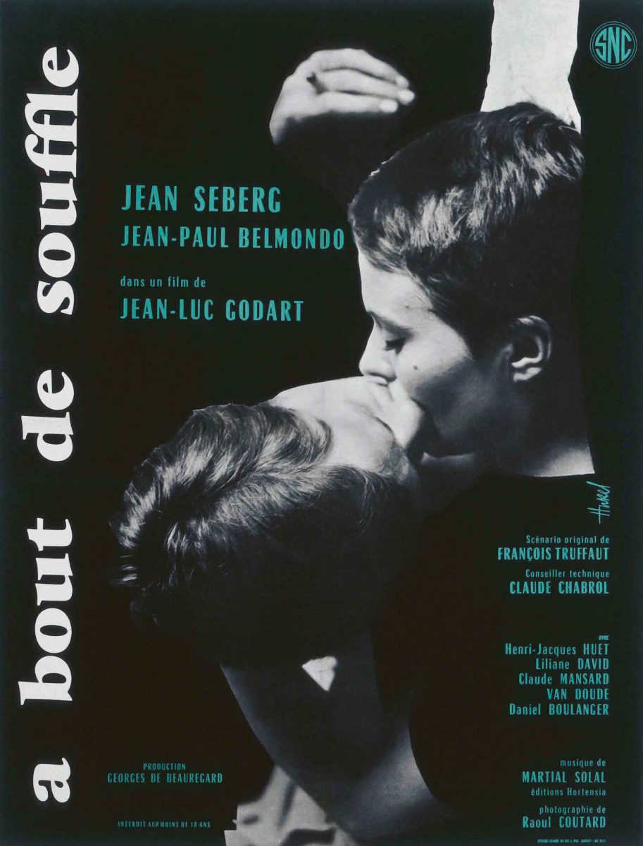 À bout de souffle (1960), French half sheet, style A, first printing ‘Godart’ Clément Hurel