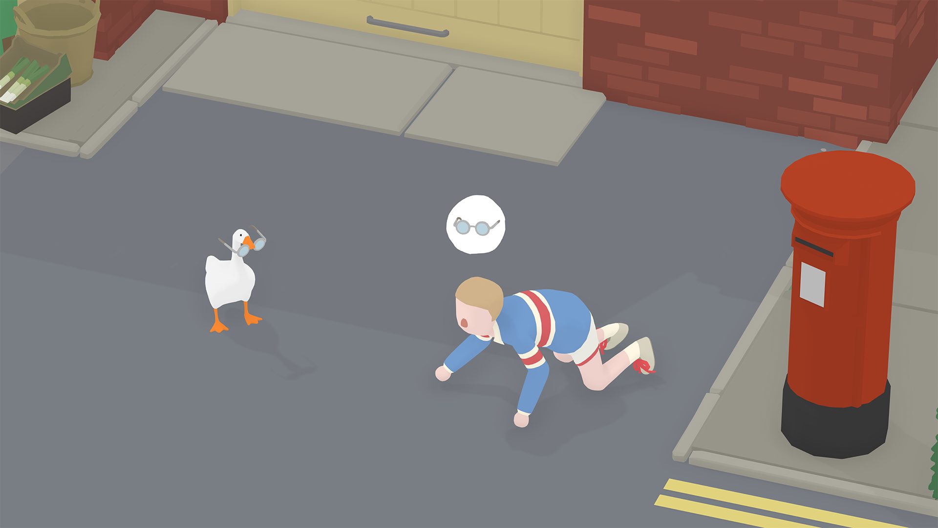 Still from Untitled Goose Game, 2019, Courtesy House House