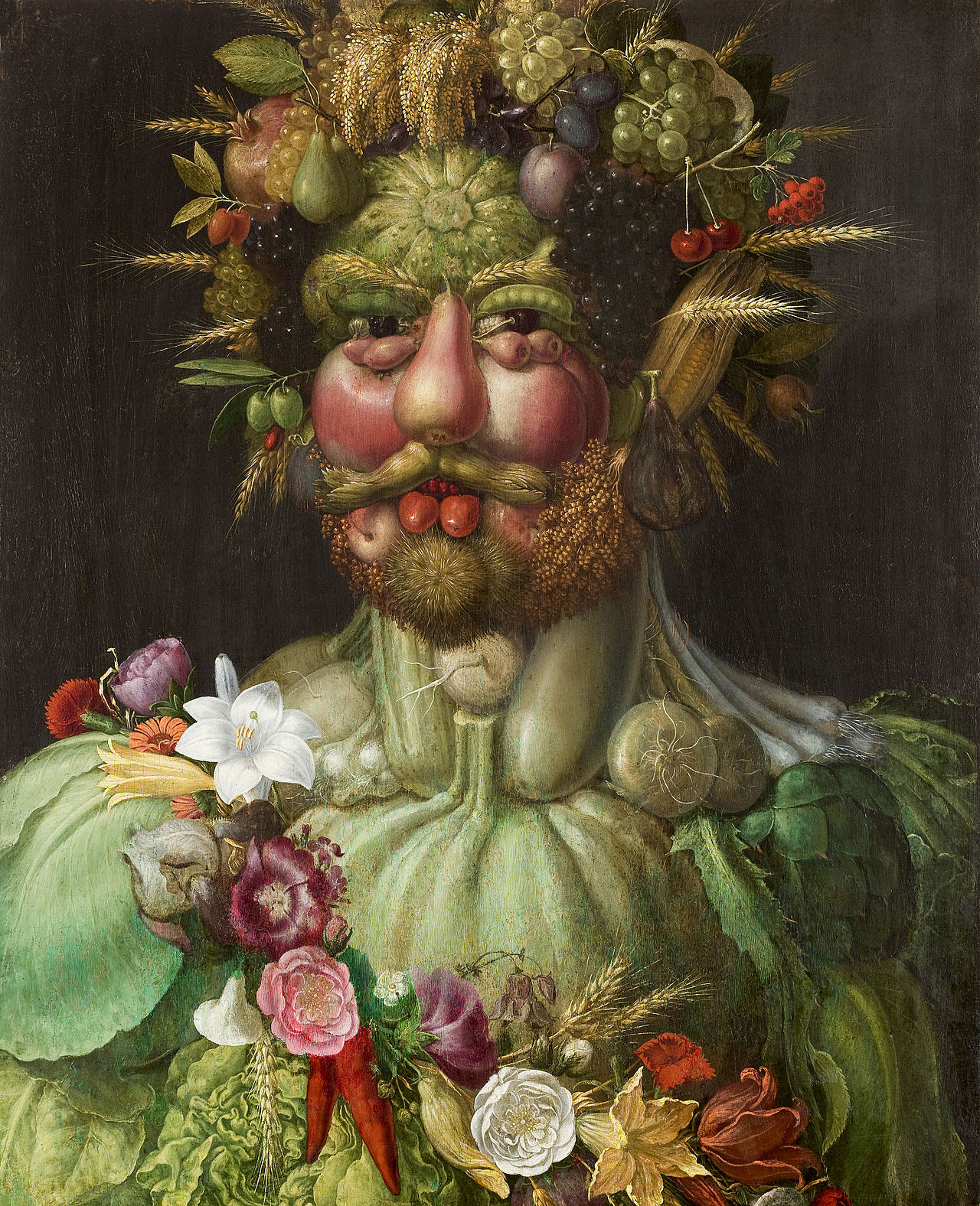 Guiseppe Arcimboldo, Rudolph II as Vertumnus, c. 1590â€“1591