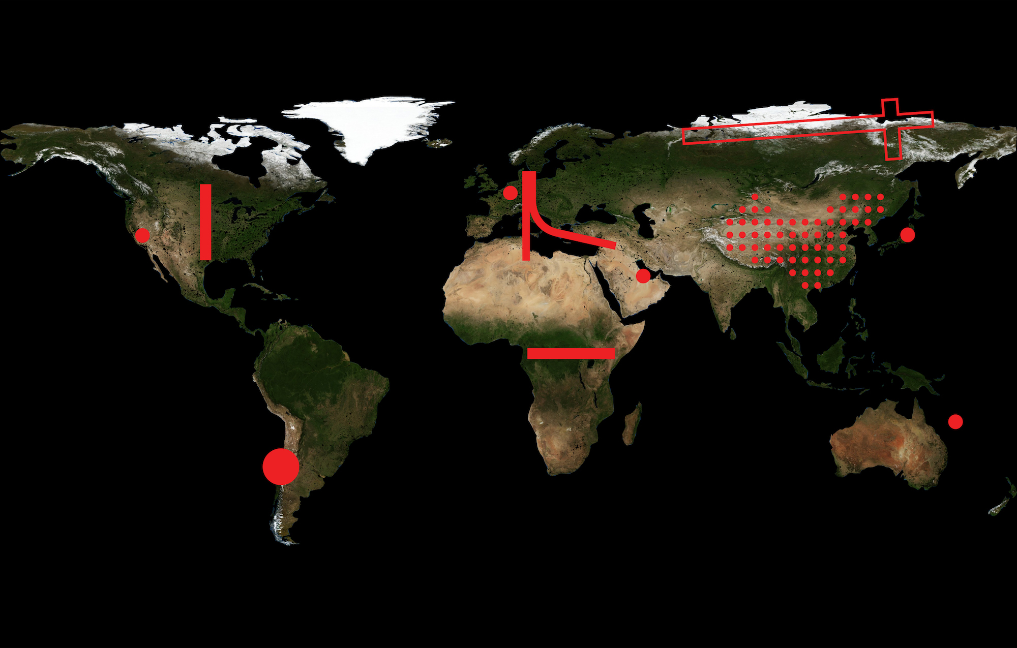 Strip Search. AMOâ€™s selection of unique and highly specific conditions distributed over the globe serves as a framework for their research and represents where the world is headed. Image courtesy of OMA