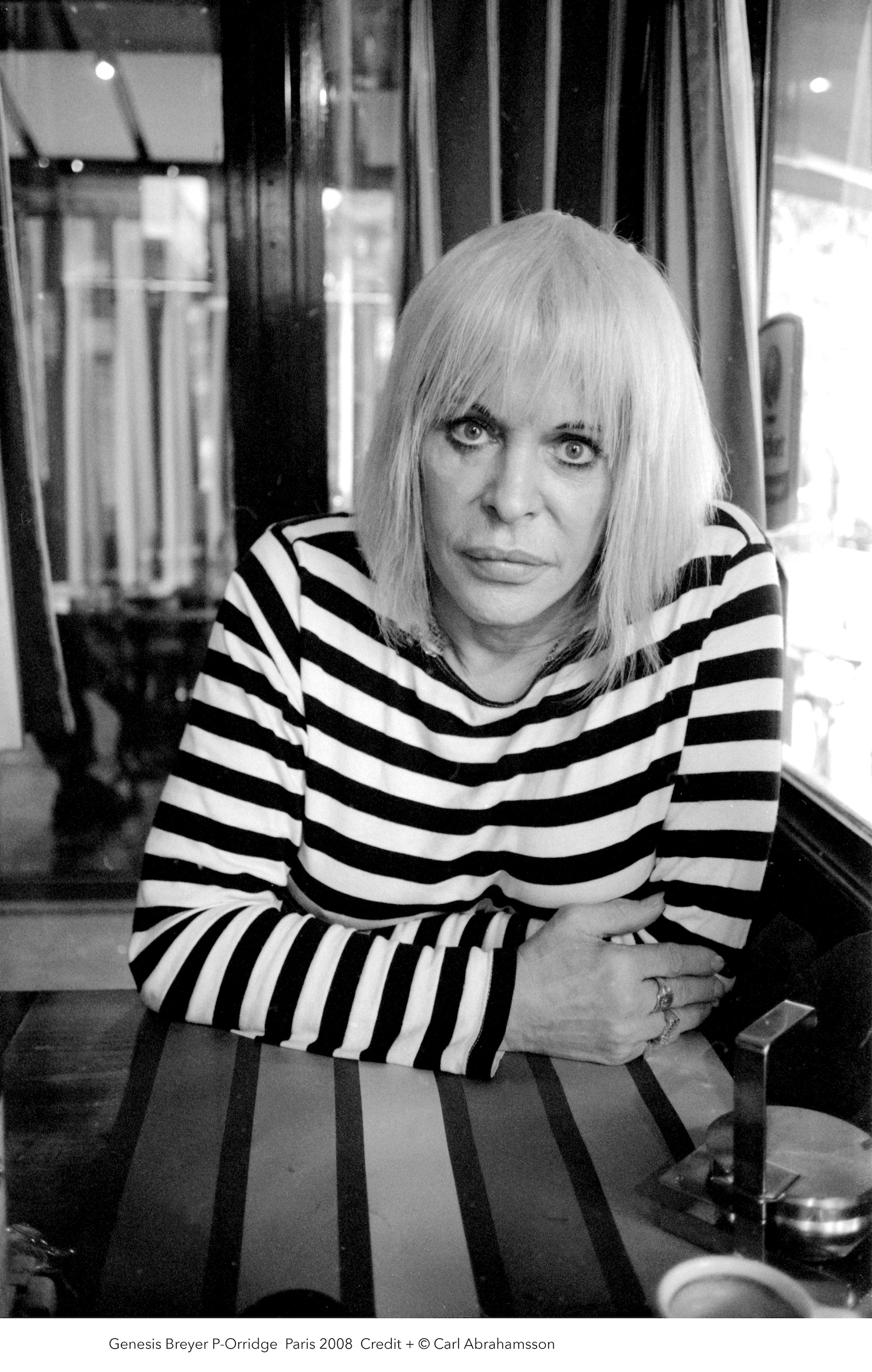 Photographic portrait of Genesis Breyer P-Orridge, by Carl Abrahamsson, 2008