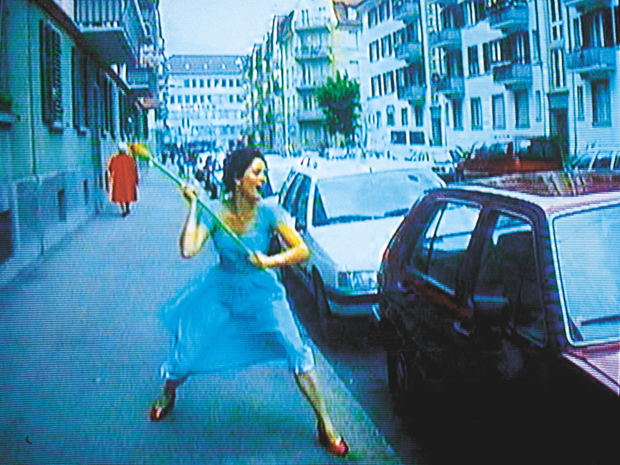 Ever is Over All, 1997, audio video installation by Pipilotti Rist (video still) © Pipilotti Rist. Courtesy the artist, Hauser & Wirth and Luhring Augustine