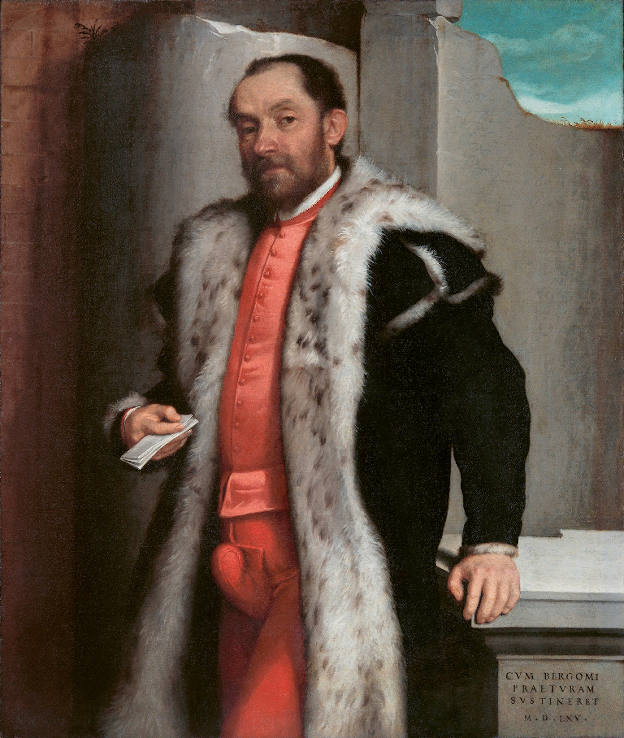 Giovanni Battista Moroni, Portrait of Antonio Navagero, 1565. Pinacoteca di Brera, Milan