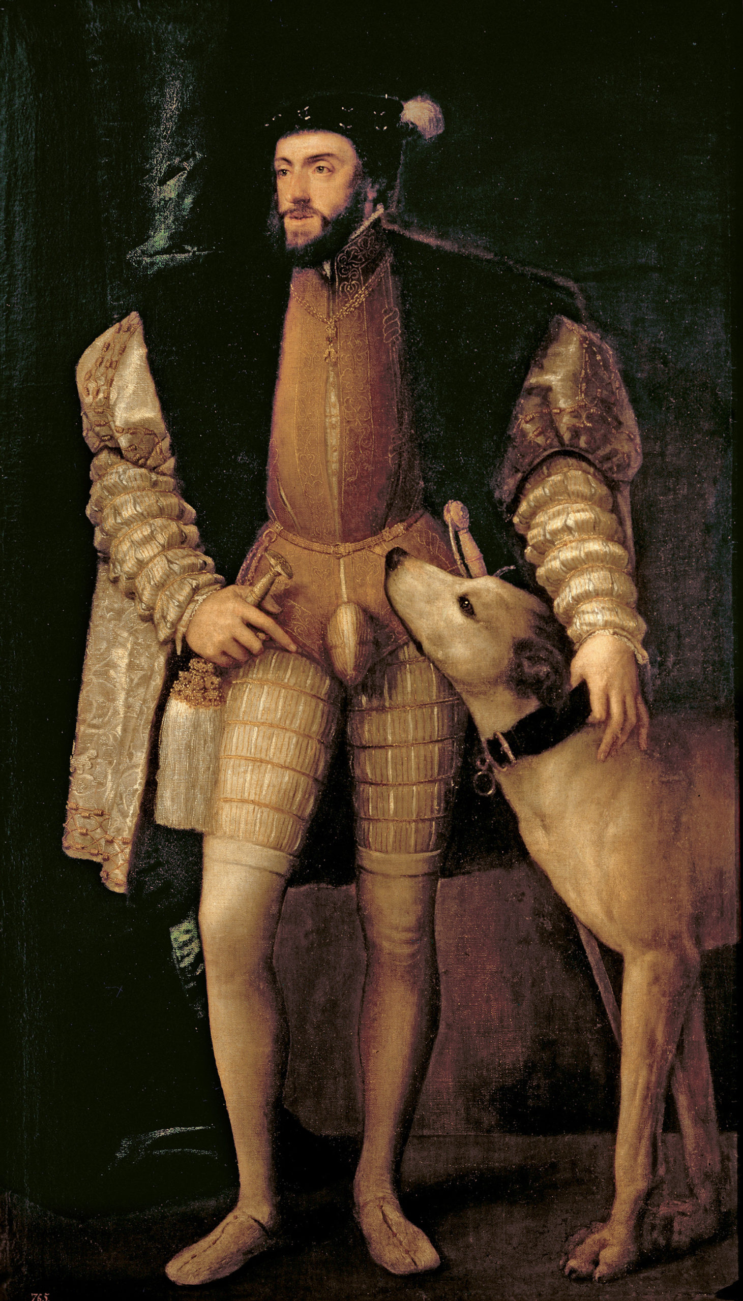 Titian, Emperor Charles V with a Dog, 1533. Museo Nacional del Prado, Madrid
