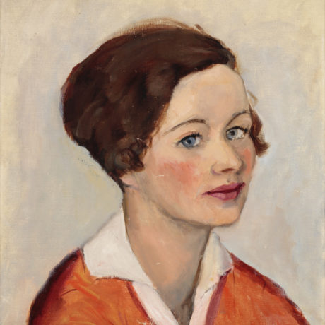Josephine Verstille (Nivison) Hopper, Untitled (Portrait of a Woman with Brown Hair) and Untitled (Landscape). Courtesy of PAAM, Gift of Laurence C. and J. Anton Schiffenhaus in memory of Mary Schiffenhaus, and two anonymous donors, 2016 and Gift of Alfred T. Morris Jr., 2000