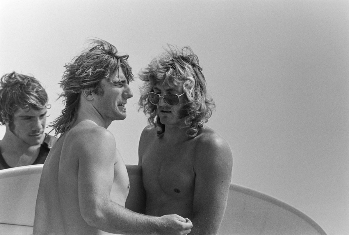 Allen Sarlo, Glen Kennedy, John Thornton, Malibu, CA 1971. Photo © Jeff Divine