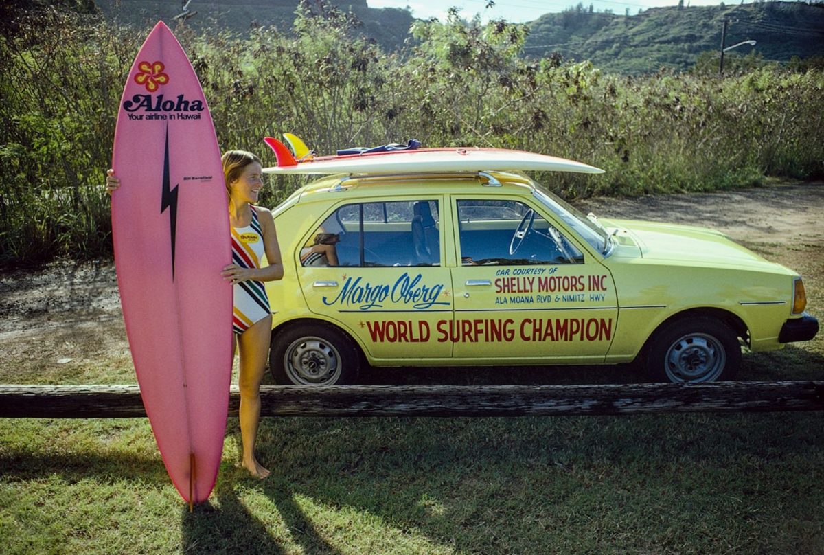 Margo Godfrey Oberg, Sunset Beach, Oahu, Hawaii 1977 – Photo c Jeff Divine