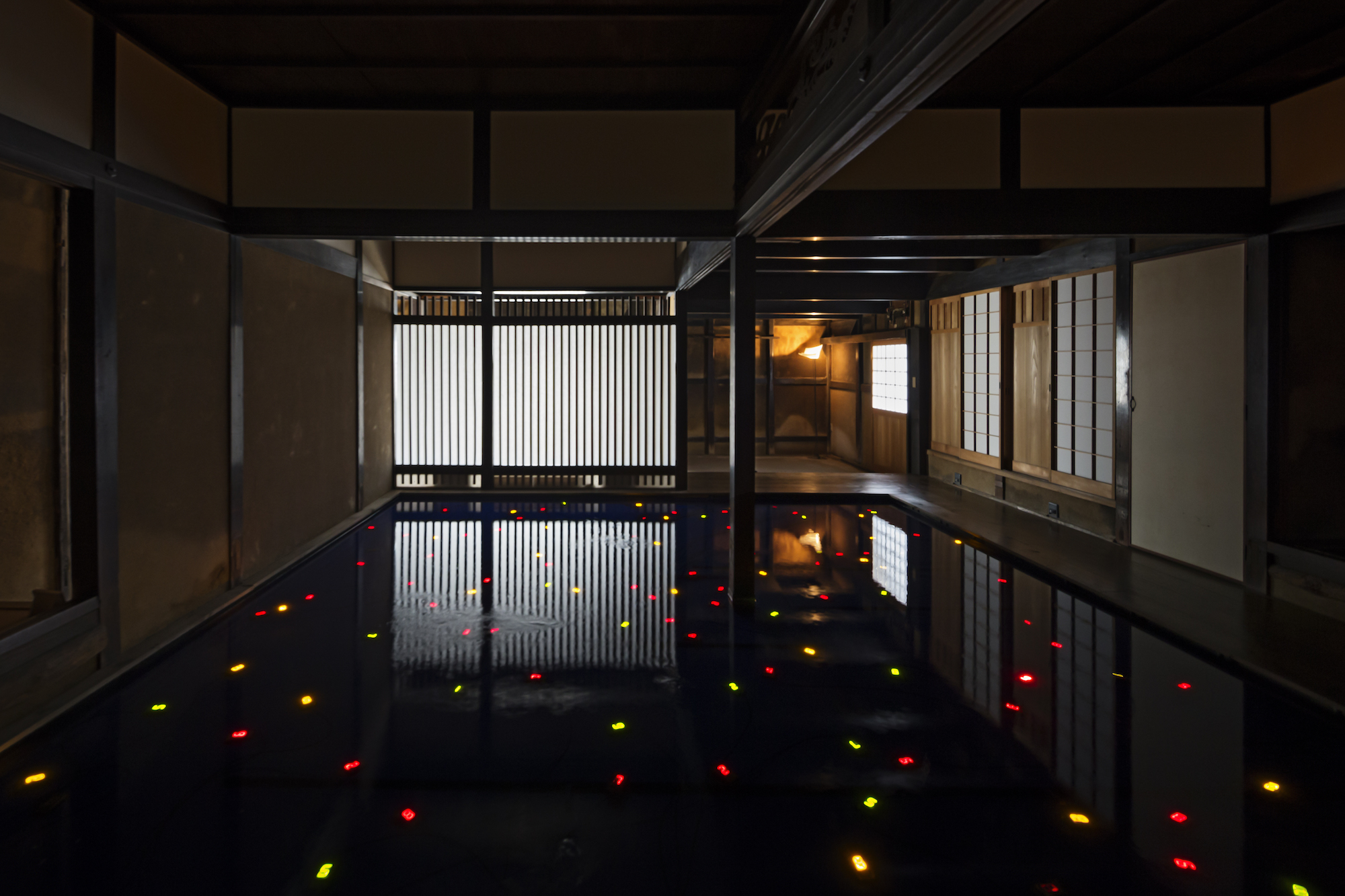 Art House Project, Kadoya, Tatsuo Miyajima, Sea of Time ’98. Photo by Ken'ichi Suzuki