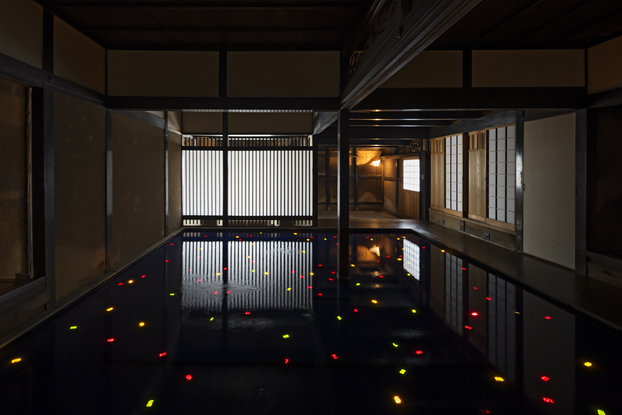 Yayoi Kusama's 'Pumpkin' artwork on Naoshima Island, Japan, in