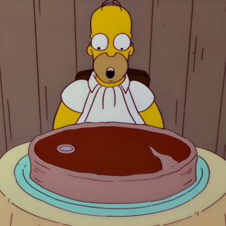 Screenshot from The Simpsons, Sir Loin-A-Lot