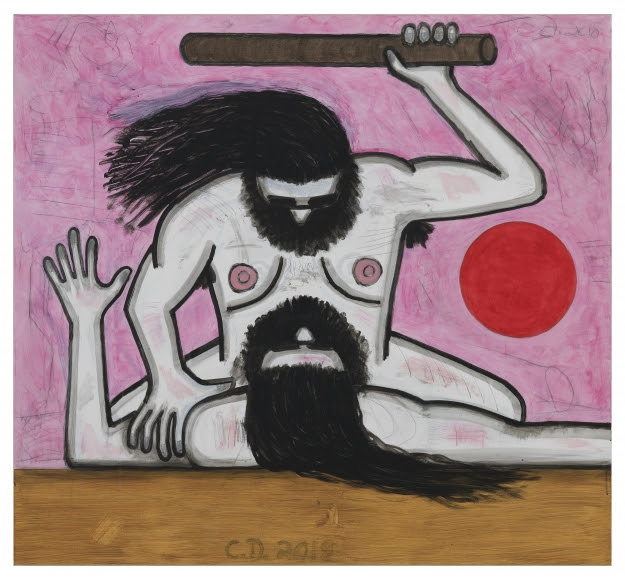 Carroll Dunham, Untitled, 2018. Courtesy the artist and Gladstone Gallery, New York and Brussels.