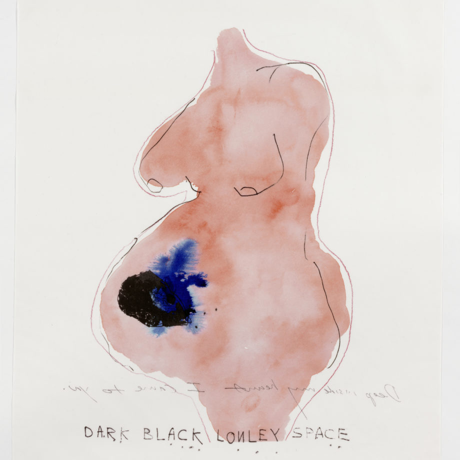 Tracey Emin, Deep Inside My Heart, 2009-10. Archival dyes printed on cloth/ 76.2 x 61 cm © Tracey Emin. All rights reserved, DACS/Artimage 2020