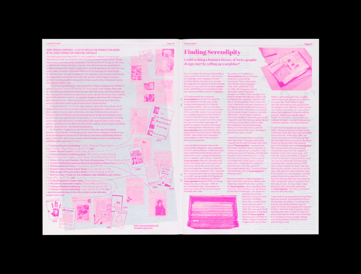 Feminist Findings zine, from  L.i.P. Collective