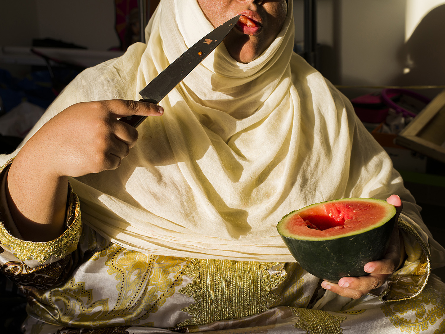 Farah Al Qasimi, S Eating Melon, 2016